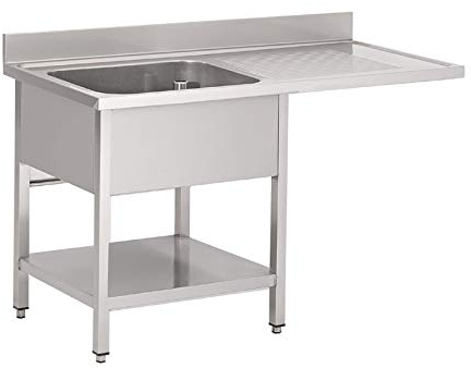 Plonge Professionnelle Inox Avec Emplacement Lave-Vaisselle - Gamme 700 - Gastro M - 1200x700