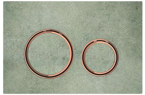 Geberit Betätigungsplatte Sigma21 für 2-Mengen-Spülung, Metallfarbe rotgold, 115.650., Farbe: rotgold/Betonoptik