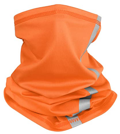 Muka Cache-Cou de sécurité à Rayures réfléchissantes Foulard Bandana pour Moto activités de Plein air et Travail