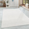 HomebyHome Teppich Wohnzimmer 60x100 cm Läufer Creme Einfarbig Meliert Design - Schlafzimmer Teppich Kurzflor Extra Weich Pflegeleicht Teppiche für Küche Esszimmer - Carpet Living Room