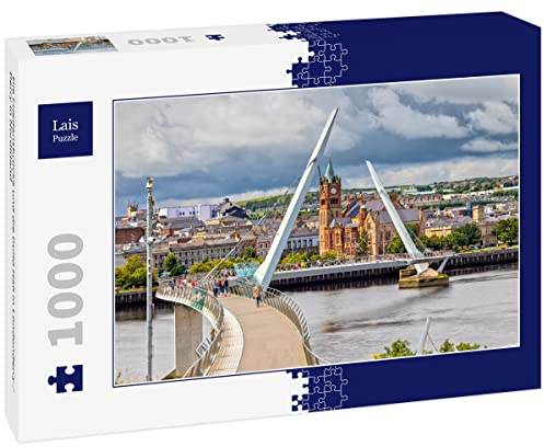 Lais Puzzle The Peace Bridge and Guild Hall in Londonderry/Derry in Northern Ireland 1000 pieces