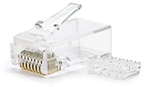 Nanocable 10.21.0201-100 - CONECTOR RJ45 8 HILOS CAT.6 (100 UDS/BOLSITA), Transparente