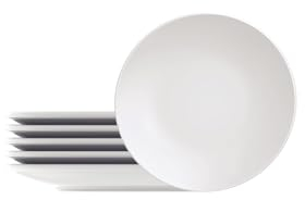 Tramontina Juego Platos de postre redondos de porcelana de 19 cm Leonora, 6 unidades