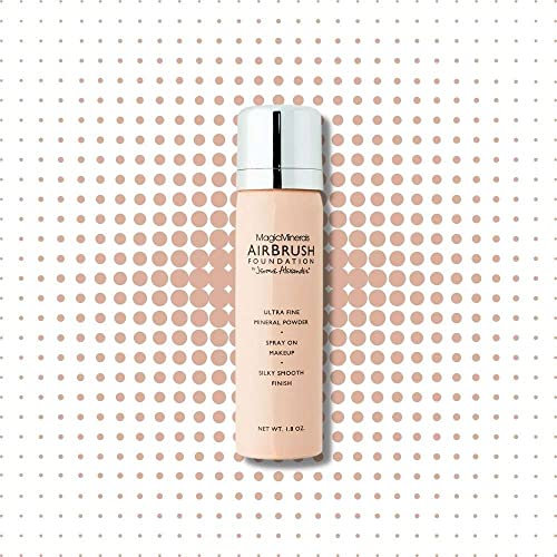 Jerome Alexander Magic Minerals AirBrush Foundation Spray Make up - Integriertes Make-up mit Hautpflege feuchtigkeitsspendend (Light, 30 ml)
