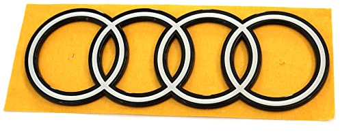 Audi 4K4853742B90A Ringe Logo Heckklappe zweidimensional Emblem weiß, nur für Sportback