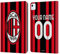 Head Case Designs Licenza Ufficiale Personalizzata Personale AC Milan Home Kit 2022/23 Custodia Portafoglio in Pelle Compatibile con Apple iPad Air 11 2020/2022/2024/2025