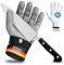 LAUTER SCHUTZ ® Schnittschutzhandschuh aus Edelstahl-Draht - hoher komfort & sicheres Schneiden - praktisch, leicht zu reinigen & lebensmittelecht - inklusive Baumwoll Handschuh (M)