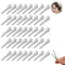 Becchi D'oca per Capelli,Metallo Clip di Sezionamento,Becco D'anatra Clip per Capelli in Metallo,Con scatola di immagazzinaggio,Fermagli per capelli arricciati per parrucchiere,60PCS