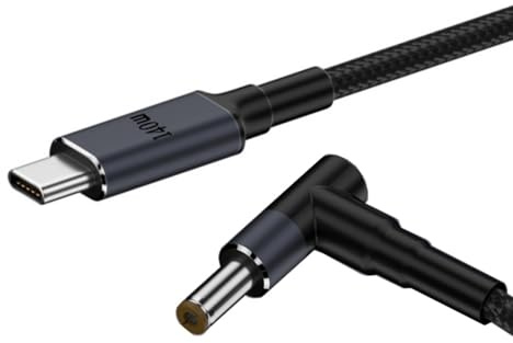 CY Cable Type C USB-C Input to 20V DC 5.5 * 2.5mm Output Power 100W 135W 140W 65W PD Charge Cable for Laptop