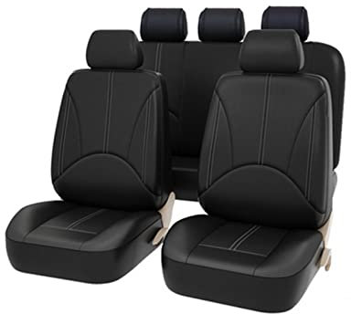 Autositzbezüg Schonbezüge Autositzbezug Stuhl Sear Protector Leder Sitzkissen Für Benz W204 W205 W211 W212 W213 W203 GLC GLK GLA GLE Glk W220 CLA Für Vito Sitzbezug Komplettset ( Farbe : 5 SEAT Black