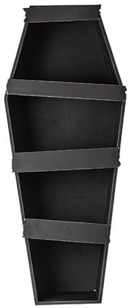 Pacific Giftware MDF Sarg-Display, 4 Teri Sargregal, dekorativer Sarg für Halloween