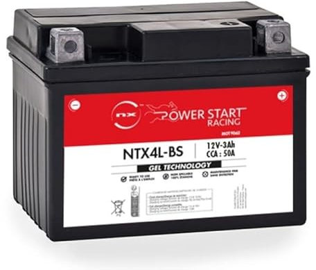 NX BATTERIA MOTO GEL NTX4L 12V 3Ah RICARICABILE