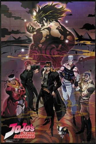 JoJo's Bizarre Adventure - Gerahmtes Poster (Group) (Größe: 61cm x 91,5cm)