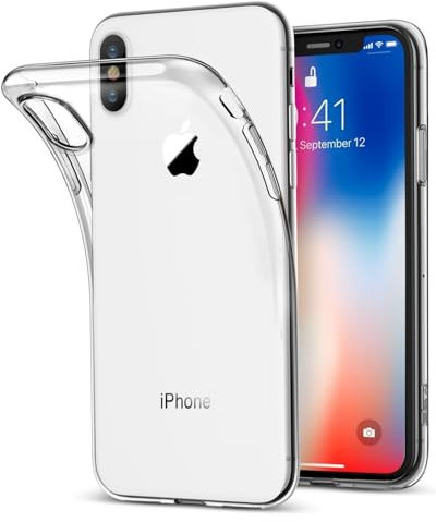 For iPhone X/Xs Case - Thin Soft Transparent (Slim fit) Silicone Clear Gel Case Cover iPhone X/Xs