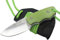 MIGUEL NIETO, Cuchillo Chaman Micra, Hoja de 6 cm. Acero Inox. AN-58, Empuñadura Mikarta Verde con separadores de fibra de color negro y Funda de Kydes, 136-VK