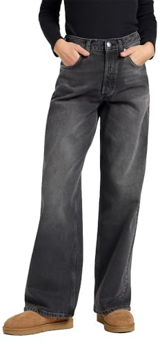 Lee Damen-Jeans Low Slung Slouch, Loose Fit, Wide Leg