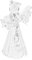 Homoyoyo Transparentes Ornament Mit Design Praying Angel Anhänger Für Weihnachtsdeko Garten Für Familie Und Freunde
