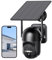 Tefrio Telecamere di sicurezza a energia solare wireless per esterni con visione panoramica a 360°, video live 2K, visione notturna a colori, allarme movimento PIR, allarme sirena, accesso remoto