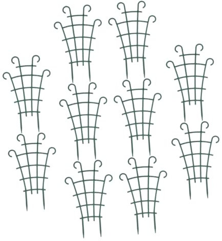 VANZACK 10Stücke Rankhilfe für Kletterpflanzen Robustes Garten Spalier für Indoor und Outdoor Vielseitige Unterstützung für Weinreben und Einfache Installation und Langlebige