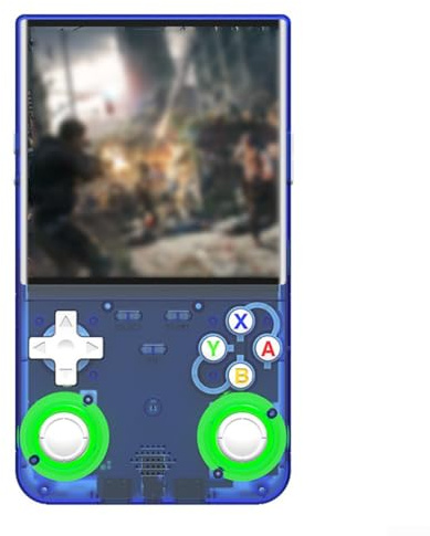 Consola de juegos portátil retro R36 Ultra de 128 GB con pantalla HD de 4 pulgadas, construcción ABS portátil, almacenamiento de juegos clásicos, negro/blanco/morado (morado)