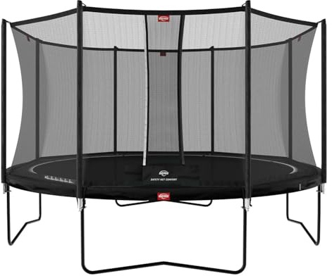 BERG Favorit Trampolin Ø 430 cm Schwarz
