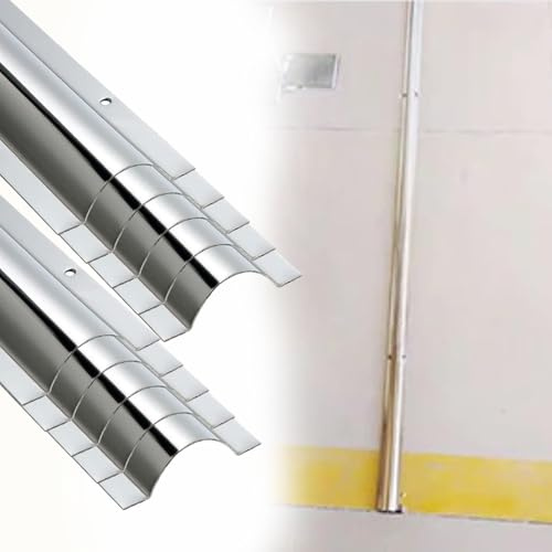 Cable Trunking Kit, Stainless Steel Cable Trunking 1 M Curved Wire Cover Multiple Sizes 8-30 Pcs(10 PCS,W 60 MM H 15 MM)
