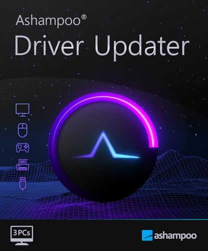 Ashampoo Driver Updater – Treiber automatisch aktualisieren & Systemleistung optimieren | 1 Gerät | 1 Benutzer | PC-Aktivierungscode per Product Key Card