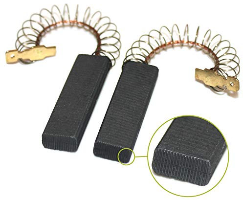 Kohlebürsten Kohlen für Waschmaschine 5x12,5x42mm für Halterlänge 57mm passend für AEG Lavamat PRINCESS 1205/1265 / 2000 / SLW/LWD/SW/T/W