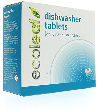 Ecoleaf | Dishwasher Tablets | 1 x 70 tablets