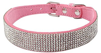 Newtensina Mode Hundehalsband mit Diamante Bling niedlichen Kätzchen Kragen Welpen Halsband für Hunde Katzen
