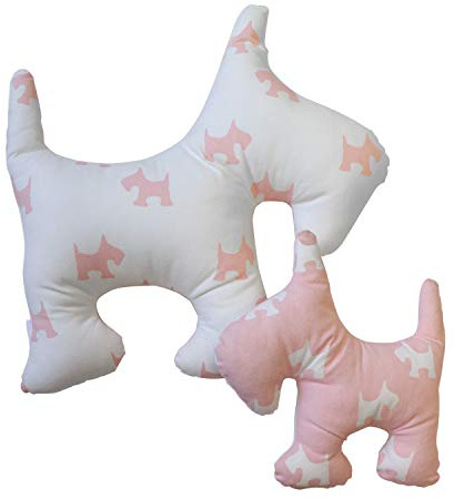 13 Casa Kissen, 50 x 50 x 30 H cm Pink, Baumwolle, Weiß, 45.5 x 48 x 60 cm