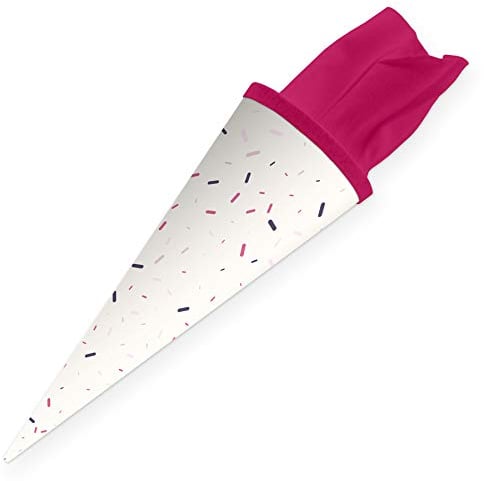 itenga Geschwisterschultüte 35cm Geschenkverpackung Schultüte Kinder Erwachsene Party (Memphis)