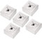 deleyCON 5x CAT6 Universel Prise Réseau - 1x Port RJ45 - Blindé - Surface ou Affleurant - 1 Gigabit Ethernet Réseau - EIA/TIA 568B - Blanc