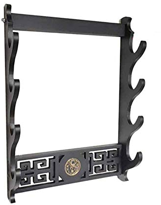 RISEDJ Schwert Halter Wand Mount Samurai Schwert Katana Wakizashi Display Halter Stand Halterung Aufhänger 4-Tie