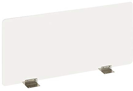 Exacompta Schutzwand Exascreen 120 x 60cm glasklar. Ideal für Schreibtische, Behörden, Kassen, Theken und Schalter zum Schutz vor Viren und Bakterien Trennwand Spuckschutz Hustenschutz
