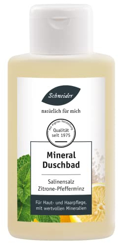 Saunabedarf Schneider - Salinensalz Mineral-Duschbad, als Duschgel und Haarshampoo, 250ml
