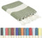 furora Holiday Strandtuch groß 100x200 cm: Baumwolle, leicht lang dünn kompakt | Fouta Strandhandtuch XXL, Hamamtuch Saunatuch | Damen & Herren Badetuch Stranddecke Picknickdecke - Urlaub Must Haves