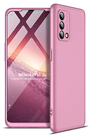 GOGME Hülle für Oppo A74 4G Hülle, [Fallschutz, rutschfest] Mattierte Seidig TPU Ultra-dünne Stylische Handyhülle Case, Harter PC Silikon Stoßfest Schutzhülle, Roségold