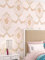 Prior.choice 9.5X0.53M Vintage Country Floral 6 Colors Embossed Textured Non-Woven Wallpaper Roll for Bedroom Livingroom 1.73' W x 31.2' L=5.035㎡ (54sq.ft) (Pink)