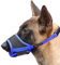 HEELE Maulkorb Für Hunde, Verstellbare Schlaufe, Atmungsaktiv, Sicherer, Schneller Sitz Für Kleine, Mittelgroße Hunde, Verhindert Das Beißen, Kauen Und Bellen (S, Blau)