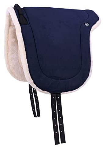 QHP Bareback Pad Sattelkissen, Größe:Shetty, Farbe:Navy