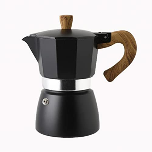 Faruxue Cafetière à expresso portable en aluminium de style italien de 150 ml pour faire du cappuccino, latte