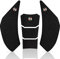CXEPI Paraserbatoio per Moto,Protezioni Laterali Serbatoio Paraserbatoio Adesivo per Yamaha FZ6 2004-2011,Nero