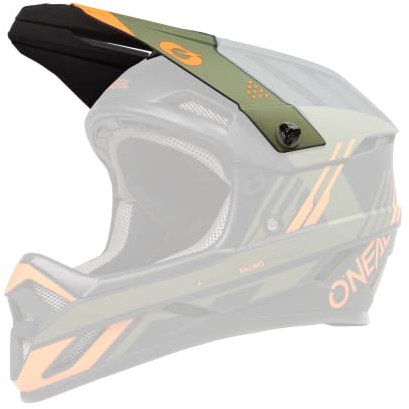 O'NEAL | Ricambi Mountainbike | MTB Motocross | Visiera di ricambio per il casco BACKFLIP STRIKE V.23 | Visiera di ricambio per il casco BACKFLIP STRIKE V.23 | Nero Arancione Oliva | Taglia unica