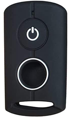 Otai Cas de Couverture de clé de Voiture en Silicone Compatible avec Yamaha Aerox Xmax Qbix Jauns NVX Protecteur de Porte-clés de Moto (Ligne Blanche Noire)