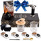Whiskey Smoker Kit - Cocktail Smoker Kit mit Fackel, 2 Whiskey Gläser, 2 Eiskugelbereiter, 6 Geschmacksrichtungen Holzspäne - Old Fashioned Smoker Bourbon Drink Smoking Set - Bourbon Geschenke für