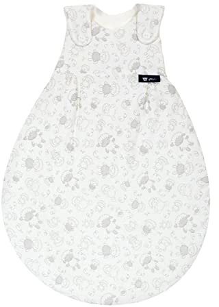 Alvi Baby Mäxchen Außensack Schlafsack im SET mit Babylöffel DeinKinderland Ganzjahresschlafsack | Babyschlafsack | Sommerschlafsack | Winterschlafsack (Schäfchen, 74-80)