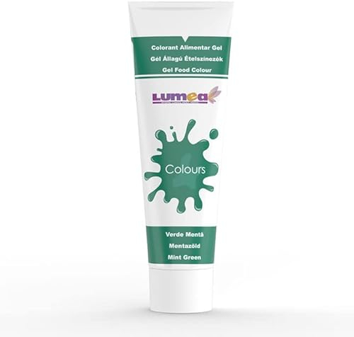 Dekozauber24 Lebensmittelfarbe Gel, Minz-Grün, 30g, vegan, zuckerfrei, grüne Lebensmittelfarbe für Fondant, Marzipan, Buttercreme, Getränke, essbare Tortendeko