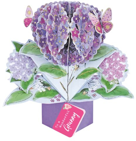To A Wonderful Granny Hydrangea Pop Up Card Mother's Day, Birthday, Any Occasion POP024M08