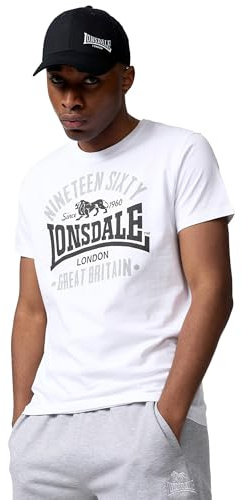 Lonsdale Men's Kilchoan Leisure T-Shirts, Multicoloured, L